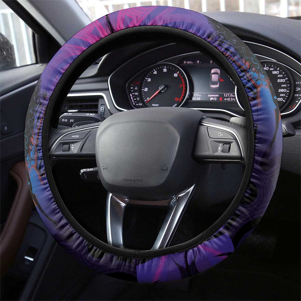 Aotearoa Arts Festival 2025 Steering Wheel Cover Maori Music Art Dance - Rhythmic Vibes