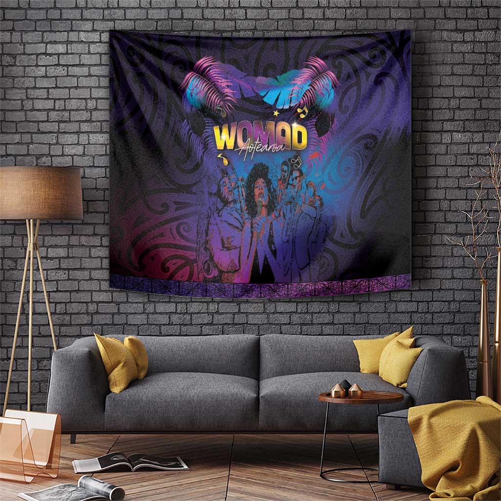 Aotearoa Arts Festival 2025 Tapestry Maori Music Art Dance - Rhythmic Vibes LT03 Black - Polynesian Pride