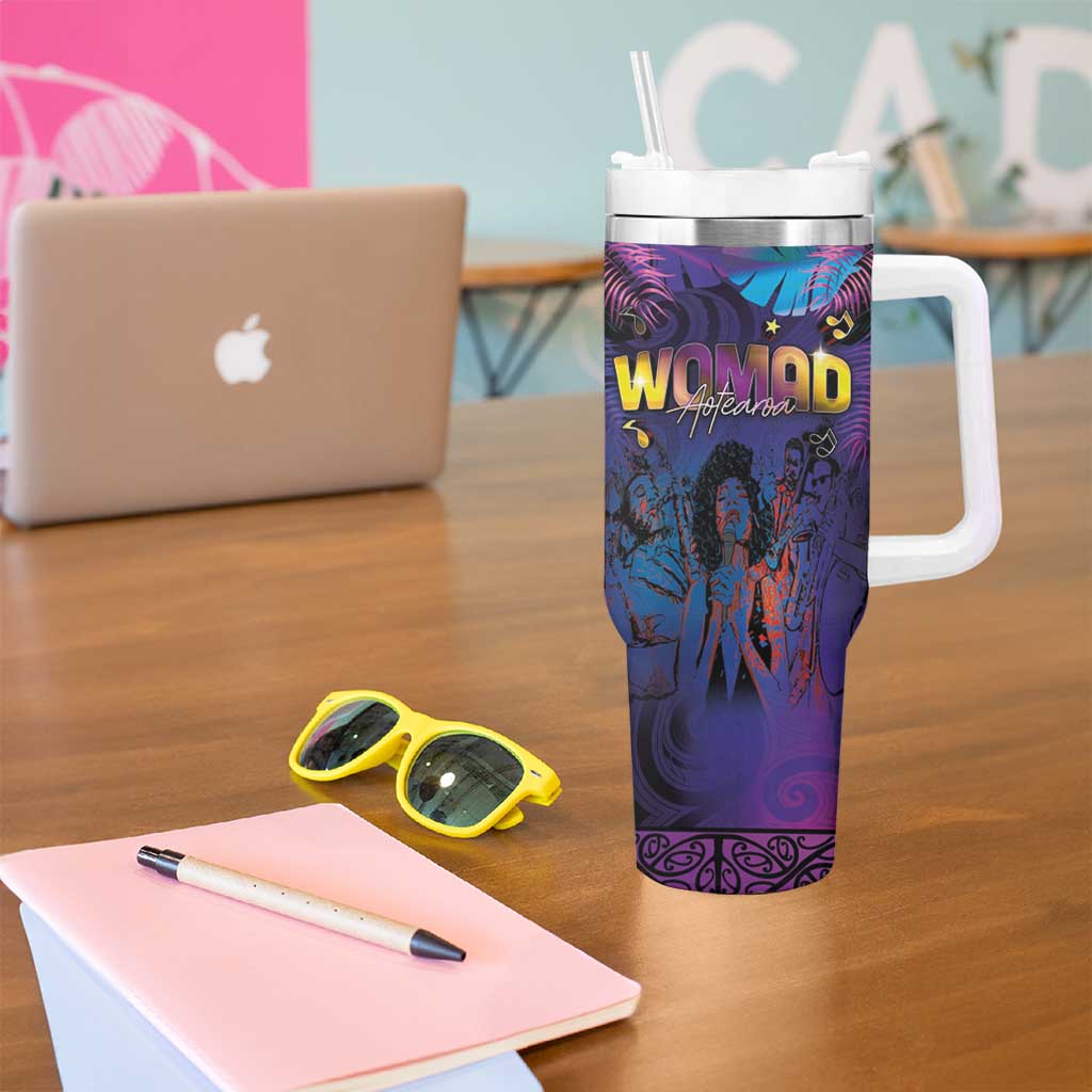 Aotearoa Arts Festival 2025 Tumbler With Handle Maori Music Art Dance - Rhythmic Vibes