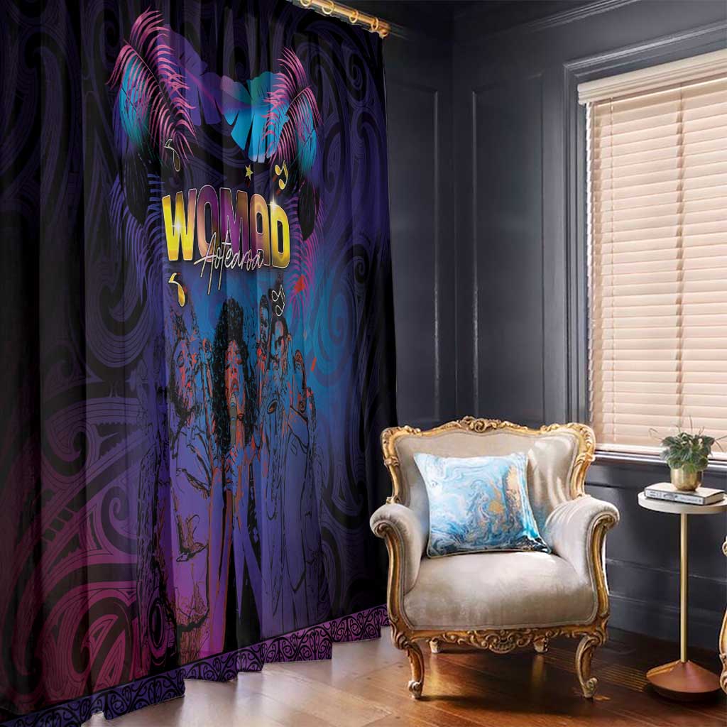 Aotearoa Arts Festival 2025 Window Curtain Maori Music Art Dance - Rhythmic Vibes