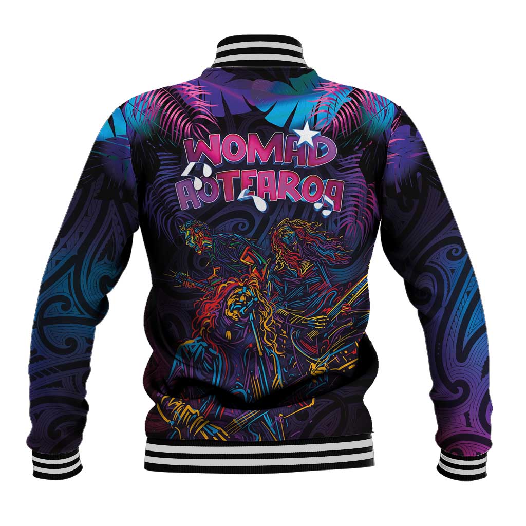Aotearoa Arts Festival 2025 Baseball Jacket Maori Performing Art and Music - Rhythmic Vibes