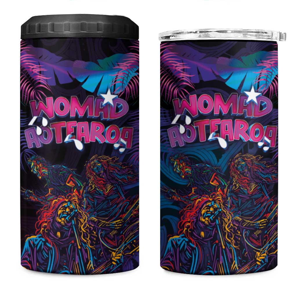 Aotearoa Arts Festival 2025 4 in 1 Can Cooler Tumbler Maori Performing Art and Music - Rhythmic Vibes