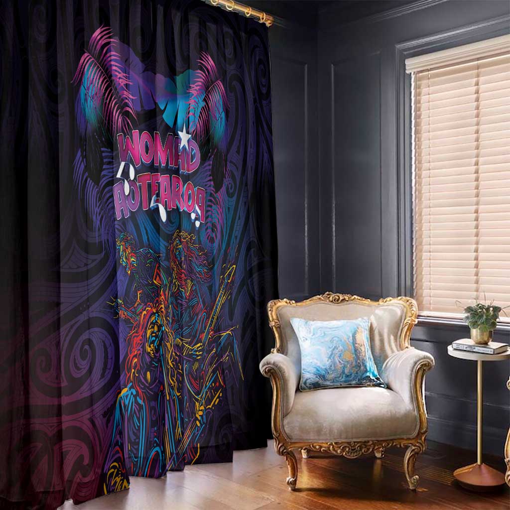 Aotearoa Arts Festival 2025 Window Curtain Maori Performing Art and Music - Rhythmic Vibes