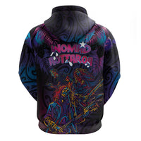 Aotearoa Arts Festival 2025 Zip Hoodie Maori Performing Art and Music - Rhythmic Vibes