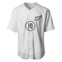 Custom New Zealand Football Baseball Jersey The Whites-Sporty T90 Style LT03 White - Polynesian Pride
