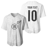 Custom New Zealand Football Baseball Jersey The Whites-Sporty T90 Style LT03 - Polynesian Pride
