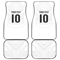 Custom New Zealand Football Car Mats The Whites-Sporty T90 Style LT03 - Polynesian Pride