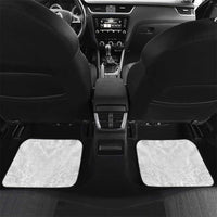 Custom New Zealand Football Car Mats The Whites-Sporty T90 Style LT03 Set 2pcs - Back White - Polynesian Pride