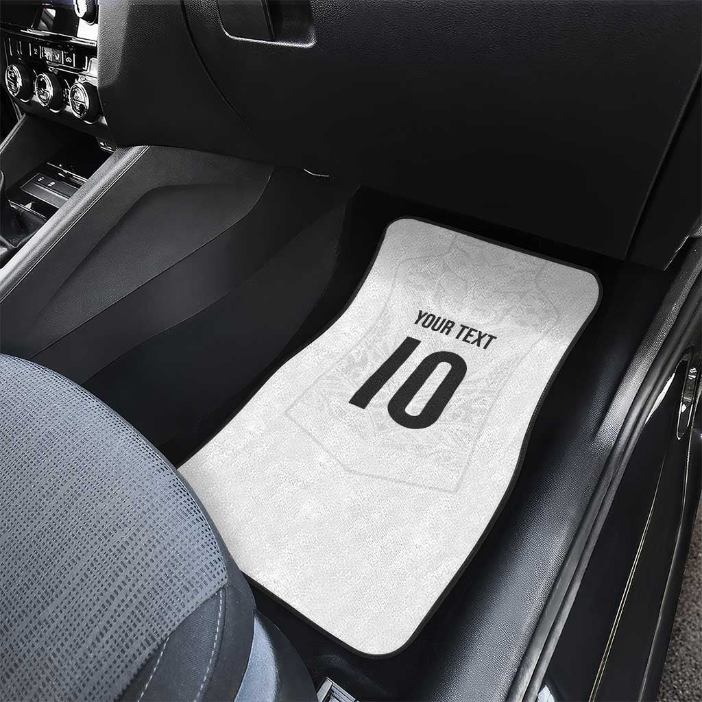 Custom New Zealand Football Car Mats The Whites-Sporty T90 Style LT03 - Polynesian Pride