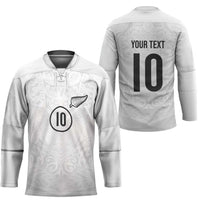 Custom New Zealand Football Hockey Jersey The Whites-Sporty T90 Style LT03 - Polynesian Pride