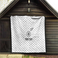 Custom New Zealand Football Quilt The Whites-Sporty T90 Style LT03 - Polynesian Pride