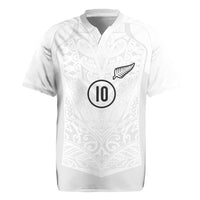 Custom New Zealand Football Rugby Jersey The Whites-Sporty T90 Style LT03 White - Polynesian Pride