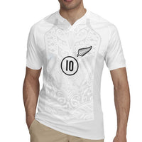 Custom New Zealand Football Rugby Jersey The Whites-Sporty T90 Style LT03 - Polynesian Pride
