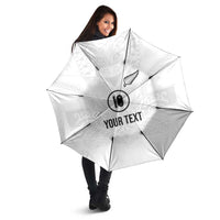 Custom New Zealand Football Umbrella The Whites-Sporty T90 Style LT03 - Polynesian Pride