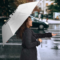 Custom New Zealand Football Umbrella The Whites-Sporty T90 Style LT03 - Polynesian Pride