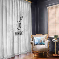 Custom New Zealand Football Window Curtain The Whites-Sporty T90 Style LT03 - Polynesian Pride