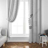 Custom New Zealand Football Window Curtain The Whites-Sporty T90 Style LT03 - Polynesian Pride
