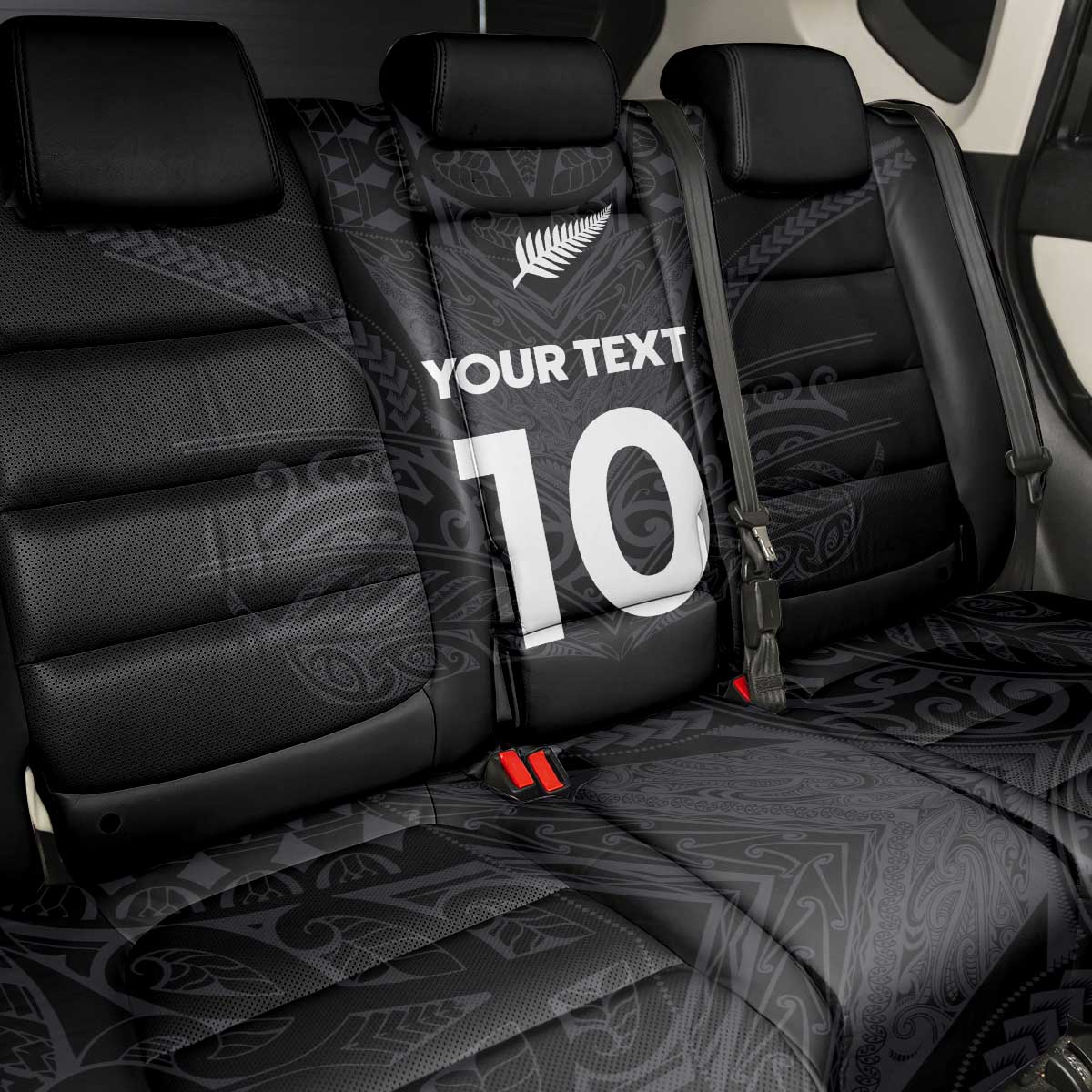 Custom Aotearoa Rugby Back Car Seat Cover The Blacks-Sporty T90 Style LT03 - Polynesian Pride