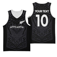 Custom Aotearoa Rugby Basketball Jersey The Blacks-Sporty T90 Style LT03 - Polynesian Pride