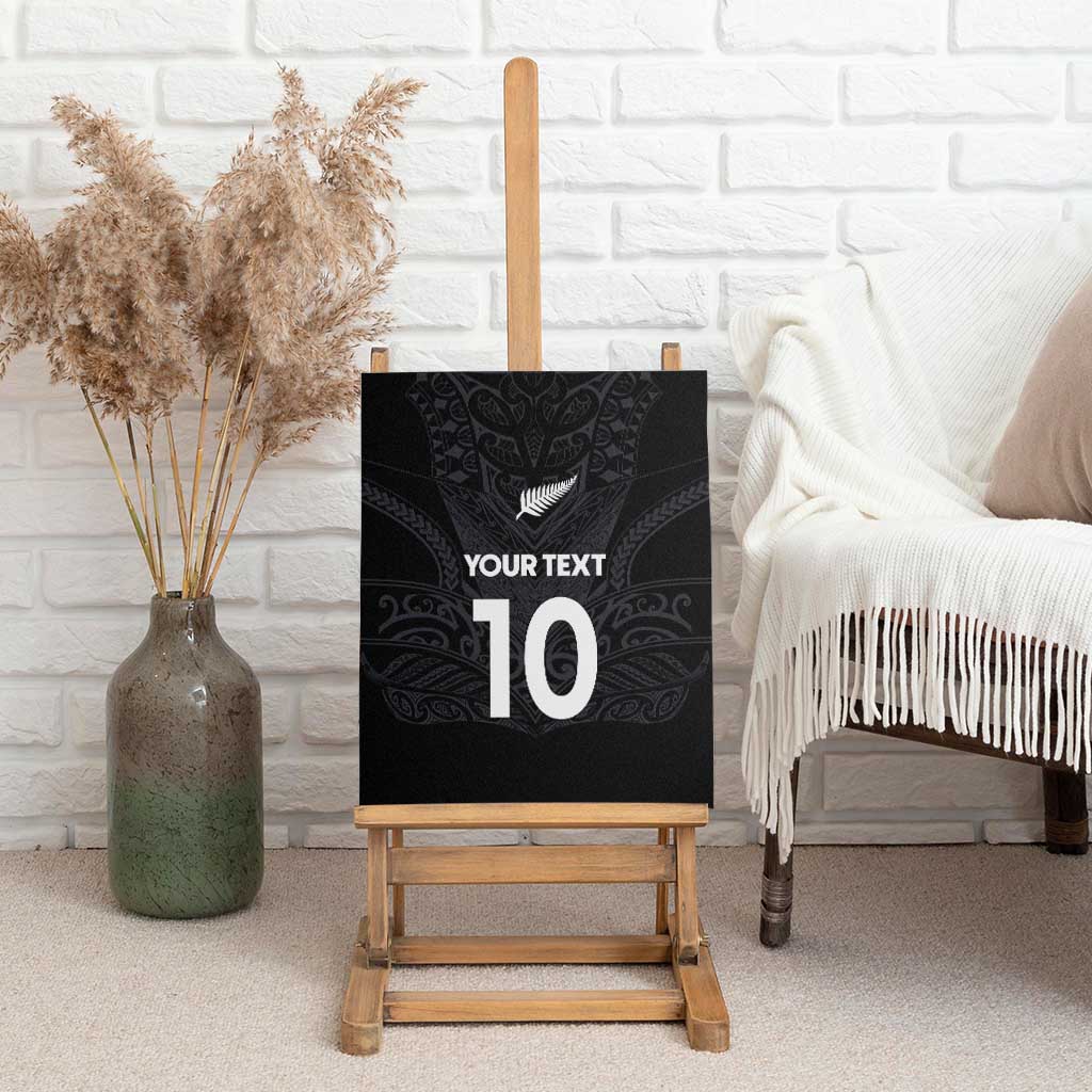 Custom Aotearoa Rugby Canvas Wall Art The Blacks-Sporty T90 Style - Polynesian Pride