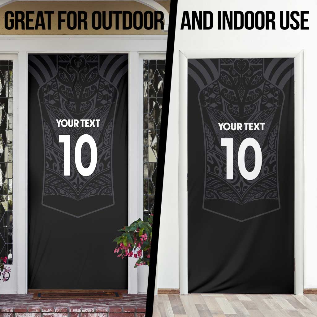 Custom Aotearoa Rugby Door Cover The Blacks-Sporty T90 Style LT03 - Polynesian Pride