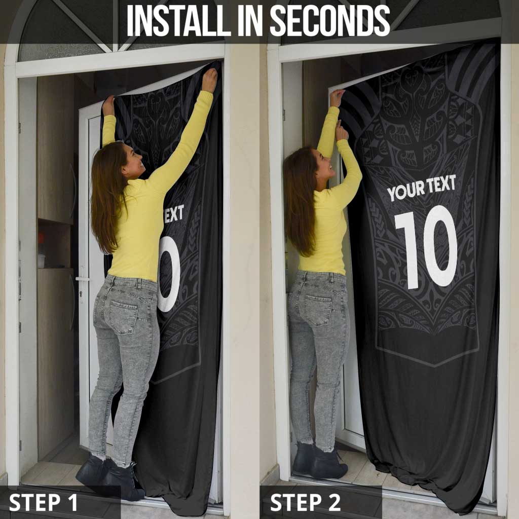 Custom Aotearoa Rugby Door Cover The Blacks-Sporty T90 Style LT03 - Polynesian Pride
