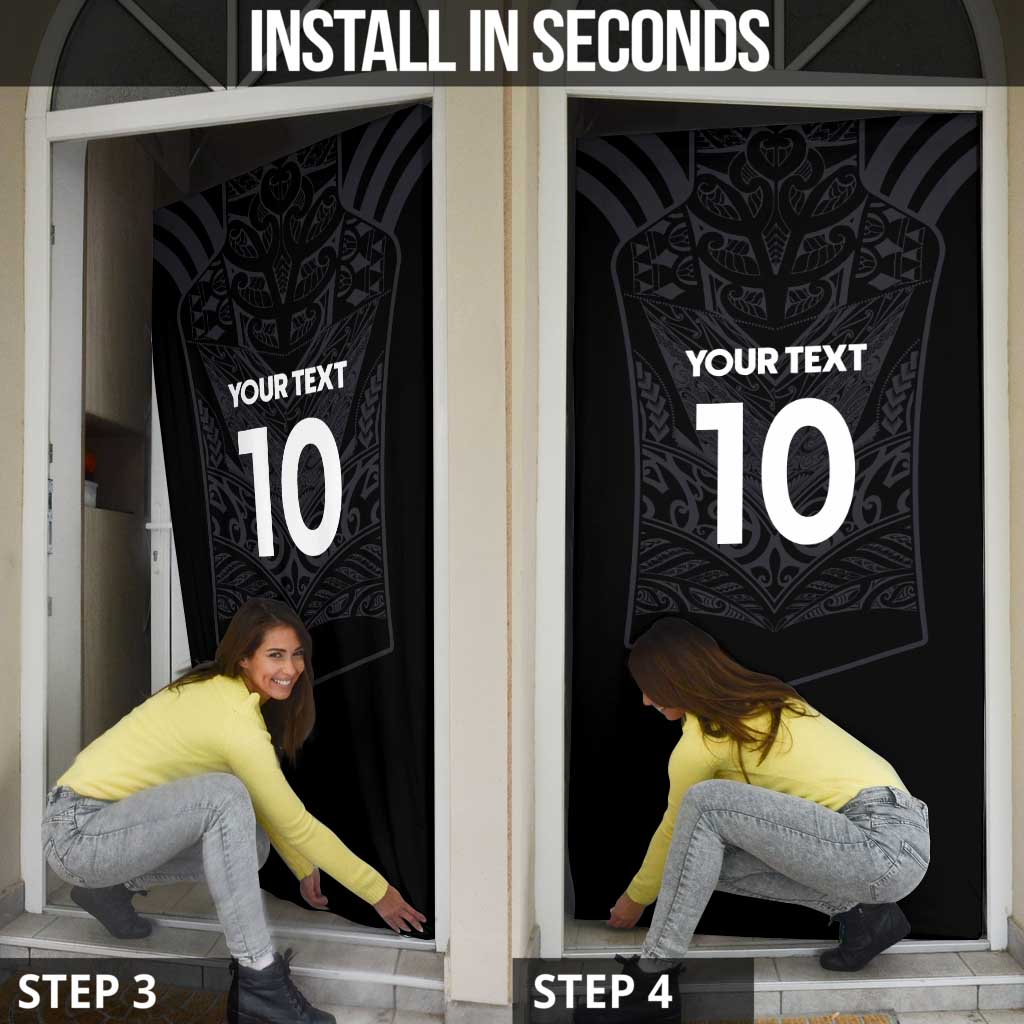 Custom Aotearoa Rugby Door Cover The Blacks-Sporty T90 Style LT03 - Polynesian Pride