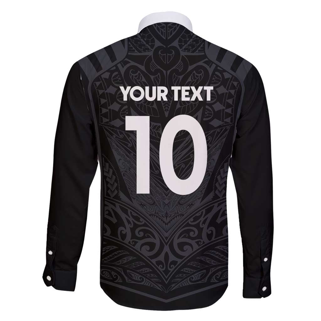 Custom Aotearoa Rugby Family Matching Off Shoulder Short Dress and Hawaiian Shirt The Blacks-Sporty T90 Style LT03 - Polynesian Pride