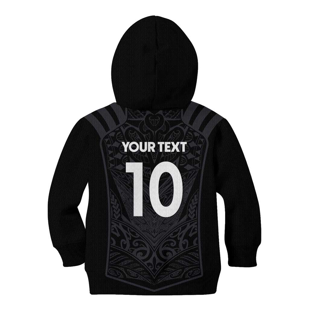 Custom Aotearoa Rugby Kid Hoodie The Blacks-Sporty T90 Style LT03 - Polynesian Pride