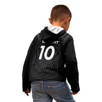 Custom Aotearoa Rugby Kid Hoodie The Blacks-Sporty T90 Style LT03 - Polynesian Pride
