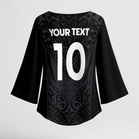 Custom Aotearoa Rugby Kimono Sleeve Blouse The Blacks-Sporty T90 Style LT03 - Polynesian Pride