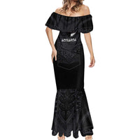 Custom Aotearoa Rugby Mermaid Dress The Blacks-Sporty T90 Style LT03 - Polynesian Pride