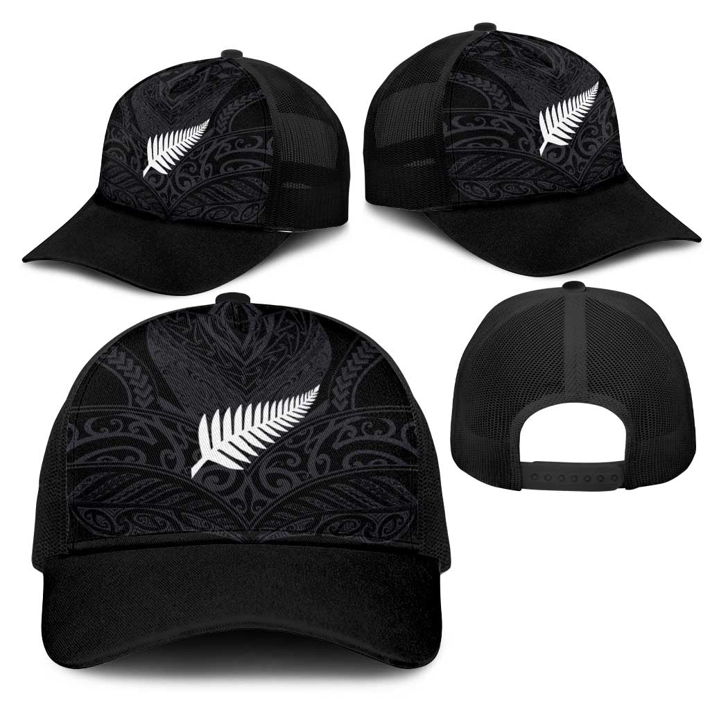 Aotearoa Rugby Mesh Trucker Cap The Blacks-Sporty T90 Style - Polynesian Pride