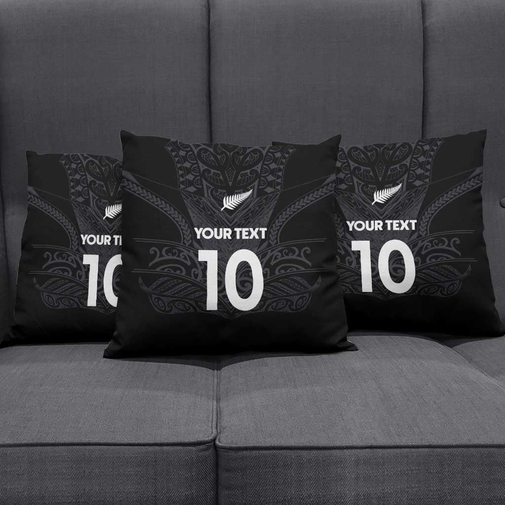 Custom Aotearoa Rugby Pillow Cover The Blacks-Sporty T90 Style LT03 - Polynesian Pride