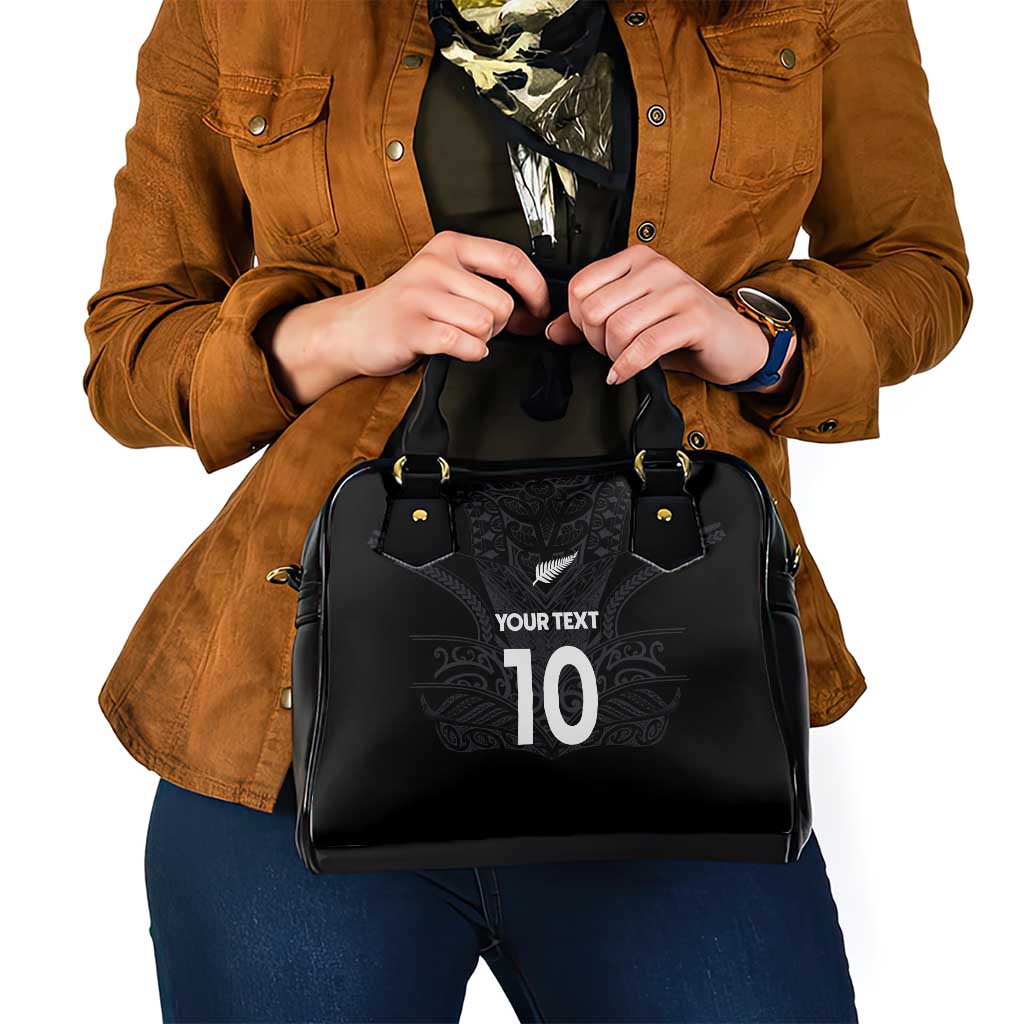 Custom Aotearoa Rugby Shoulder Handbag The Blacks-Sporty T90 Style LT03 - Polynesian Pride