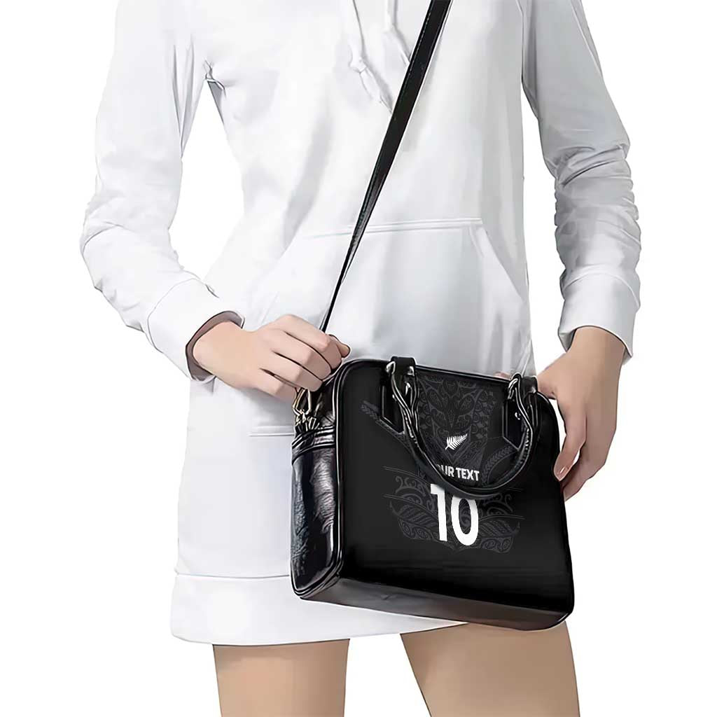 Custom Aotearoa Rugby Shoulder Handbag The Blacks-Sporty T90 Style LT03 - Polynesian Pride