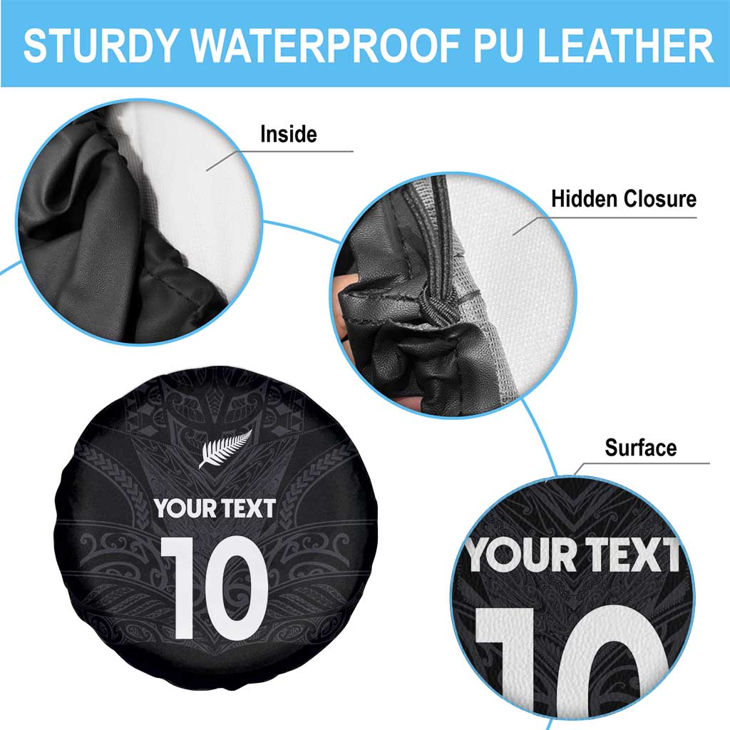 Custom Aotearoa Rugby Spare Tire Cover The Blacks-Sporty T90 Style - Polynesian Pride