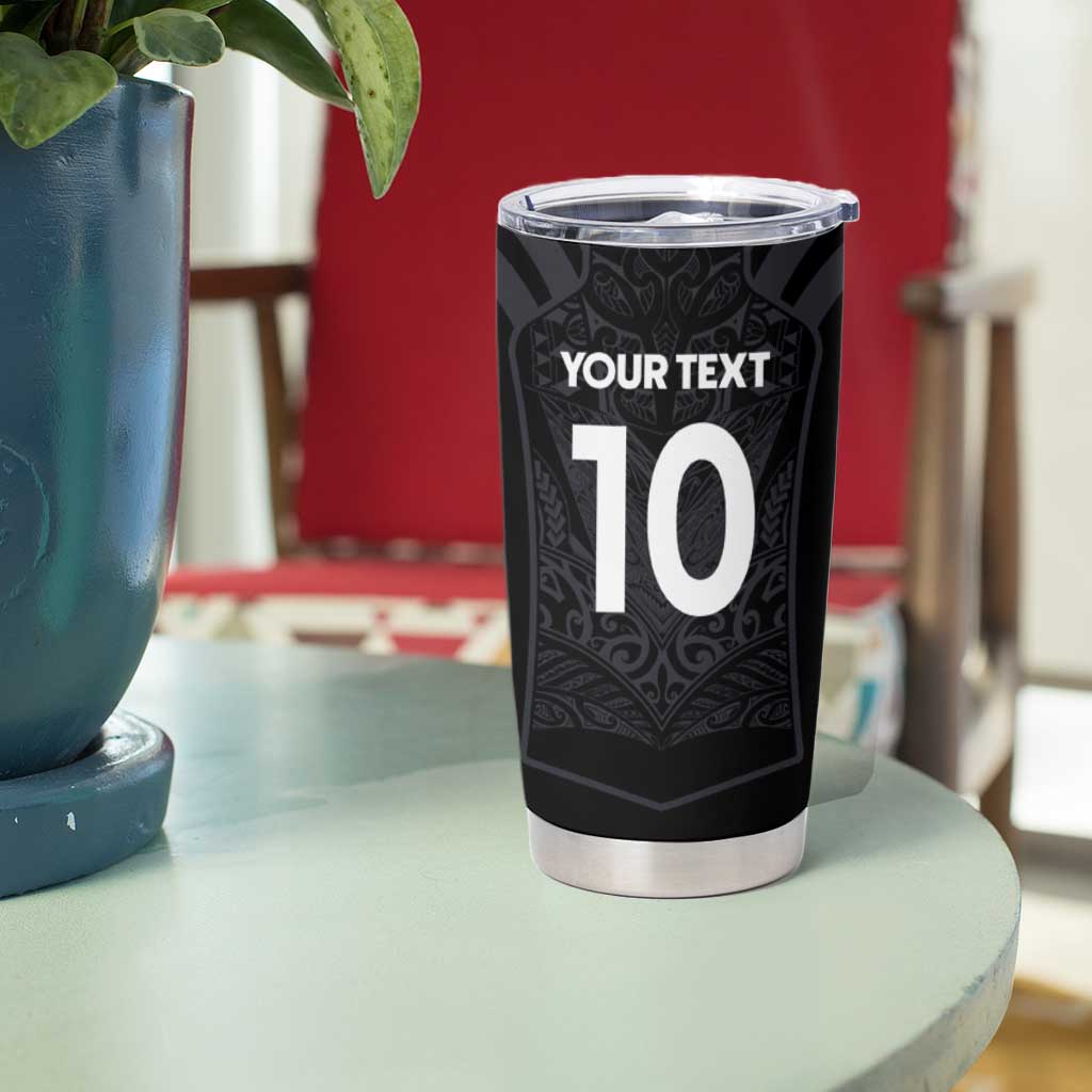 Custom Aotearoa Rugby Tumbler Cup The Blacks-Sporty T90 Style - Polynesian Pride