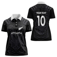Custom Aotearoa Rugby Women Polo Shirt The Blacks-Sporty T90 Style LT03 - Polynesian Pride