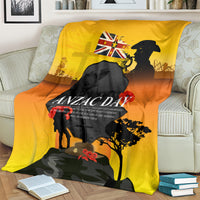 Niue ANZAC Day Blanket Soldier and Gallipoli Lest We Forget LT03 - Polynesian Pride