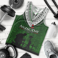 Norfolk Island ANZAC Day Men Tank Top Soldier Lest We Forget Camouflage LT03 - Polynesian Pride