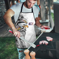 American Samoa Flag Day Apron Tribal Tattoo with Eagle White