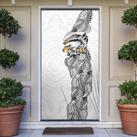 American Samoa Flag Day Door Cover Tribal Tattoo with Eagle White