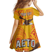 Personalised American Samoa Flag Day Family Matching Off Shoulder Maxi Dress and Hawaiian Shirt Fautasi Race Pago Pago-Aeto Eagle Wings Tribal Style LT03 - Polynesian Pride