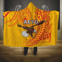 American Samoa Flag Day Hooded Blanket Fautasi Race Pago Pago-Aeto Eagle Wings Tribal Style LT03 - Polynesian Pride
