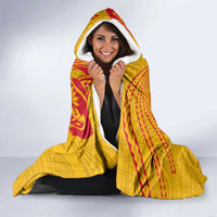 American Samoa Flag Day Hooded Blanket Fautasi Race Pago Pago-Aeto Eagle Wings Tribal Style LT03 - Polynesian Pride