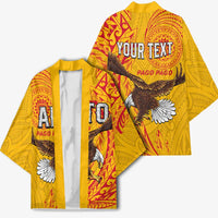 Personalised American Samoa Flag Day Kimono Fautasi Race Pago Pago-Aeto Eagle Wings Tribal Style LT03 - Polynesian Pride