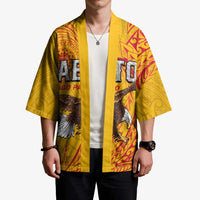 Personalised American Samoa Flag Day Kimono Fautasi Race Pago Pago-Aeto Eagle Wings Tribal Style LT03 - Polynesian Pride