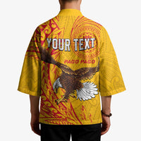 Personalised American Samoa Flag Day Kimono Fautasi Race Pago Pago-Aeto Eagle Wings Tribal Style LT03 - Polynesian Pride