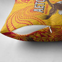American Samoa Flag Day Pillow Cover Fautasi Race Pago Pago-Aeto Eagle Wings Tribal Style LT03 - Polynesian Pride